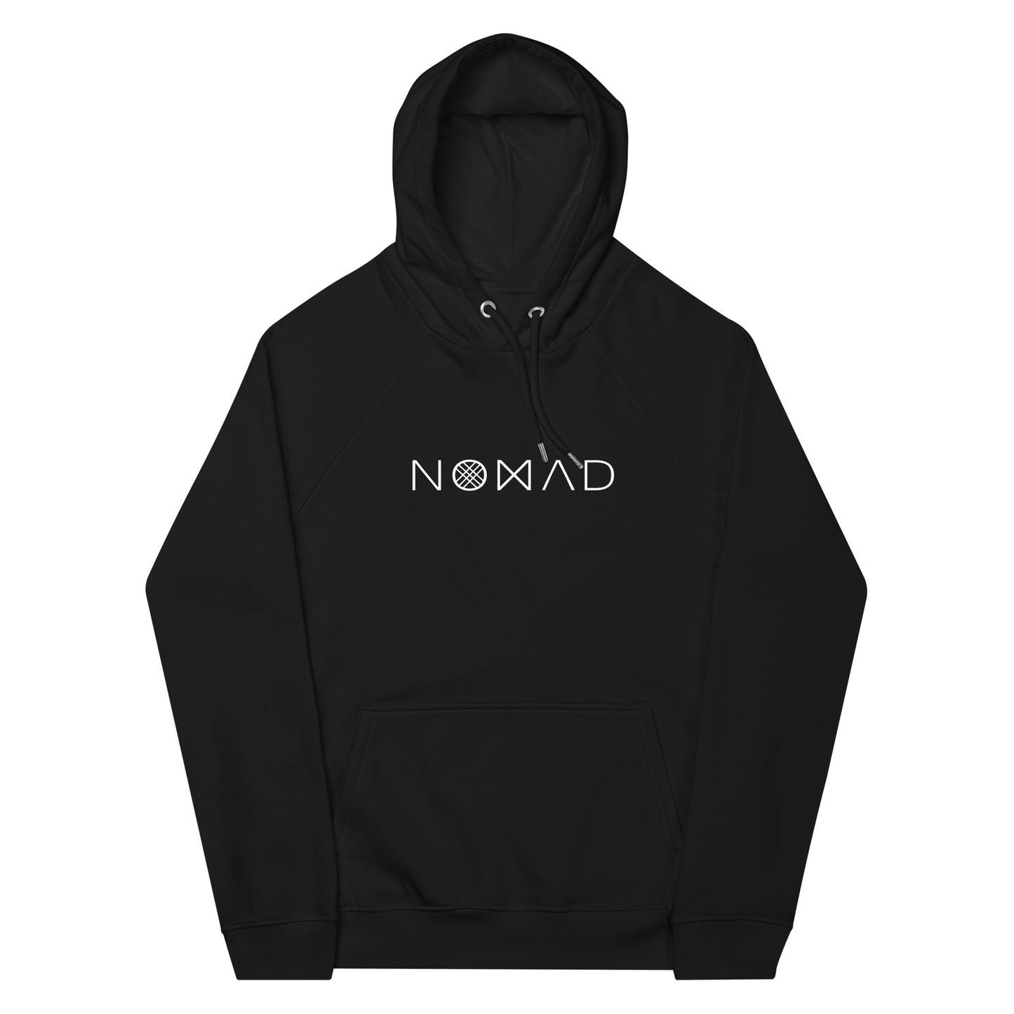 Unisex eco raglan hoodie "NOMAD"